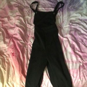 Black overalls